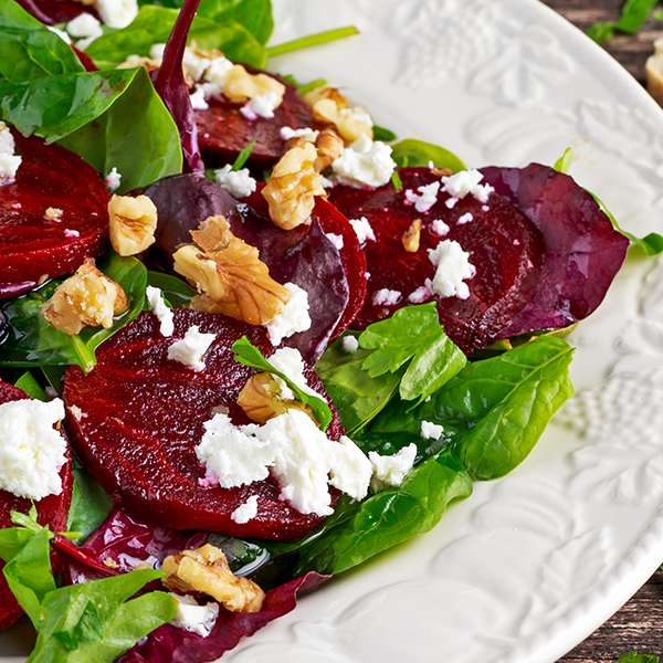 Ensalada de betabel rostizado